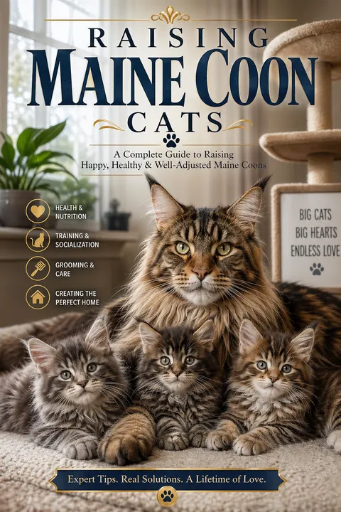 Raising Maine Coon Cats ebook cover